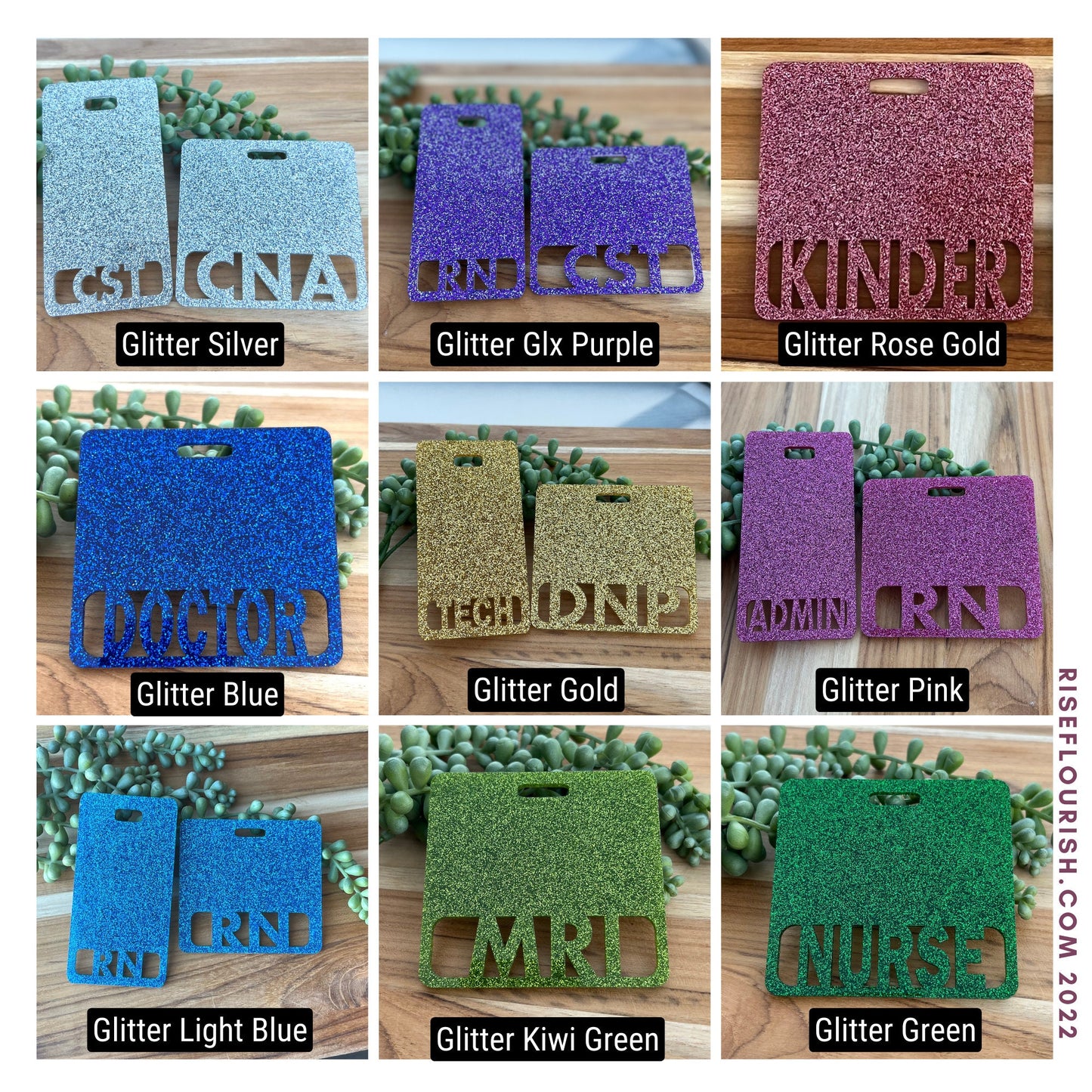 Double Lines Badge Buddy, Custom Badge Buddy, Badge Buddy Nurse, RN Badge Buddy, Healthcare Badge Tags, Nurse Badge Tag, X-Ray Marker Parker