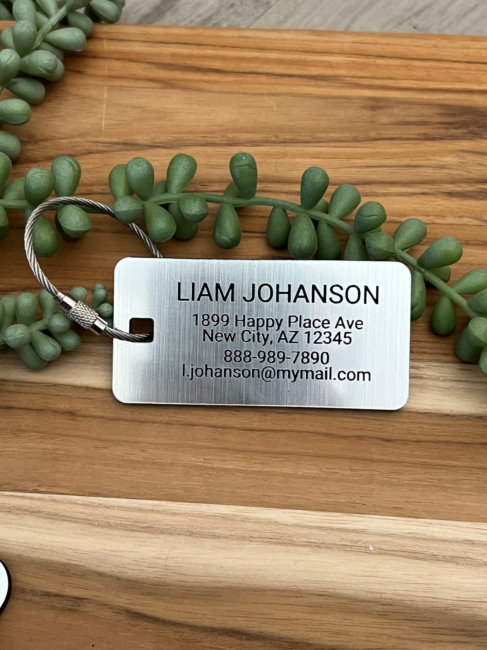 Luggage Tags Personalized, Backpack Tag, Bag Tags, Name Tags For Backpacks, Personalized ID Tags, Custom Luggage Tag, Travel Accessories