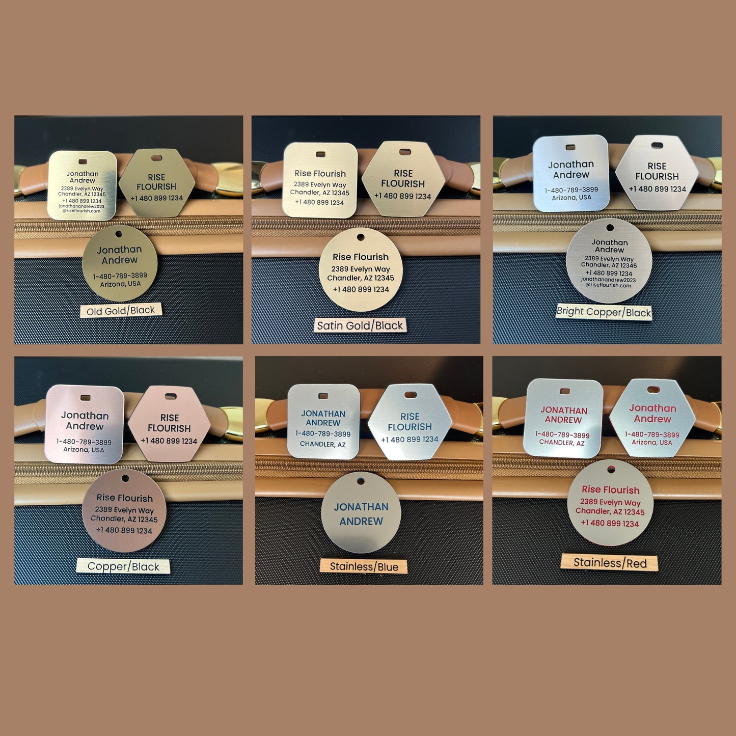 Luggage Tags Personalized, Backpack Tag, Bag Tags, Name Tags For Backpacks, Personalized ID Tags, Custom Luggage Tag, Travel Accessories