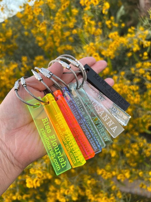 Luggage Tags Personalized, Backpack Tag, Bag Tags, Custom Name Tags, ID Tags, Personalized Keychain, Travel Accessories, Gift For Traveler