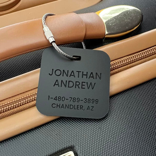 Luggage Tags Personalized, Backpack Tag, Bag Tags, Name Tags For Backpacks, Personalized ID Tags, Custom Luggage Tag, Travel Accessories