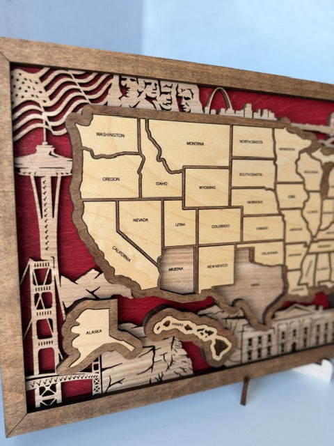 USA States Travel Map