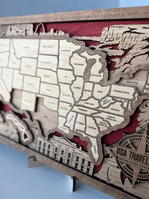 USA States Travel Map