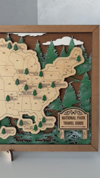 National Parks Travel Map
